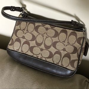 Coach signature brown purse